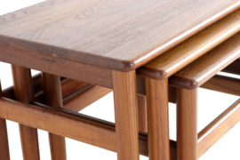 Set van 3 Deense nesting tables