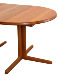 Deens design ronde 2x verlengbare eettafel 'Tingsryd'