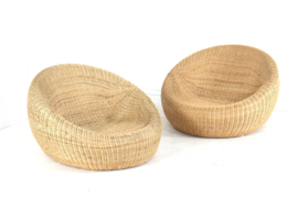 Set van 2 Ikea wicker fauteuils