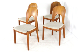 Set van 4 Koefoed Morten stoelen 'Horve'