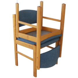 Set van 4 Deense eetkamerstoelen 'Appen'