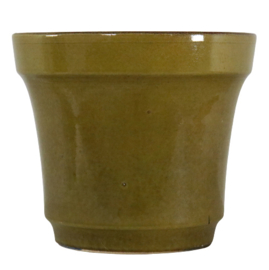 Olijfgroene bloempot