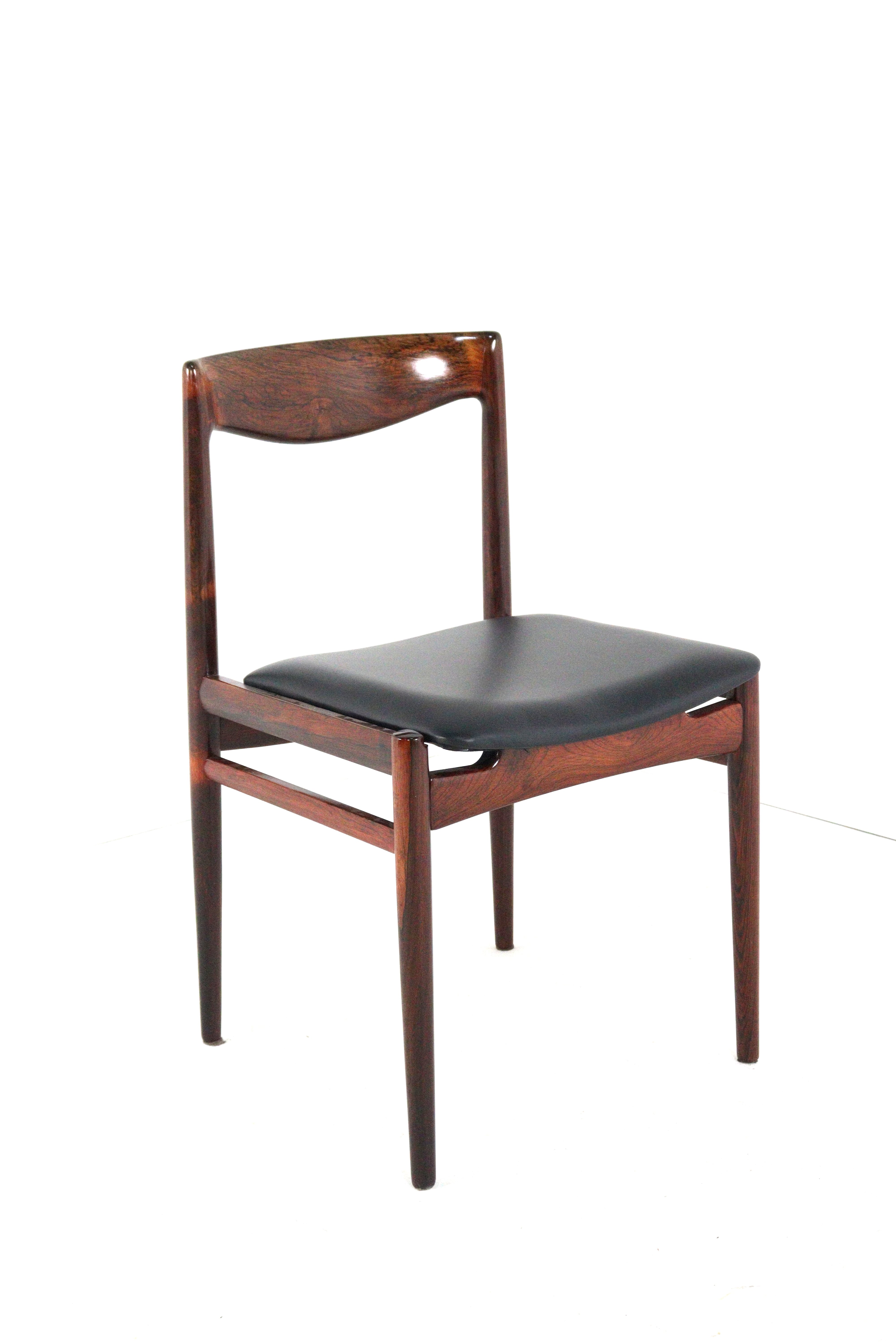 Set van 8 palissander stoelen 'Vesterlund'