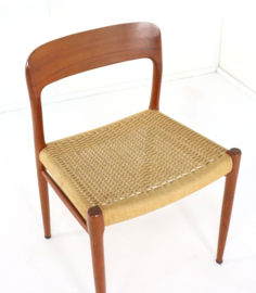 Set van 6 Niels O Möller model 75 stoelen