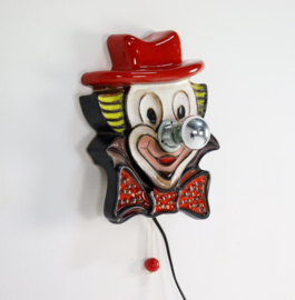 Unieke keramieken clowns wandlamp
