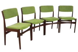 Set van 4 Deense eetkamerstoelen Frem Rojle 'Dalby'