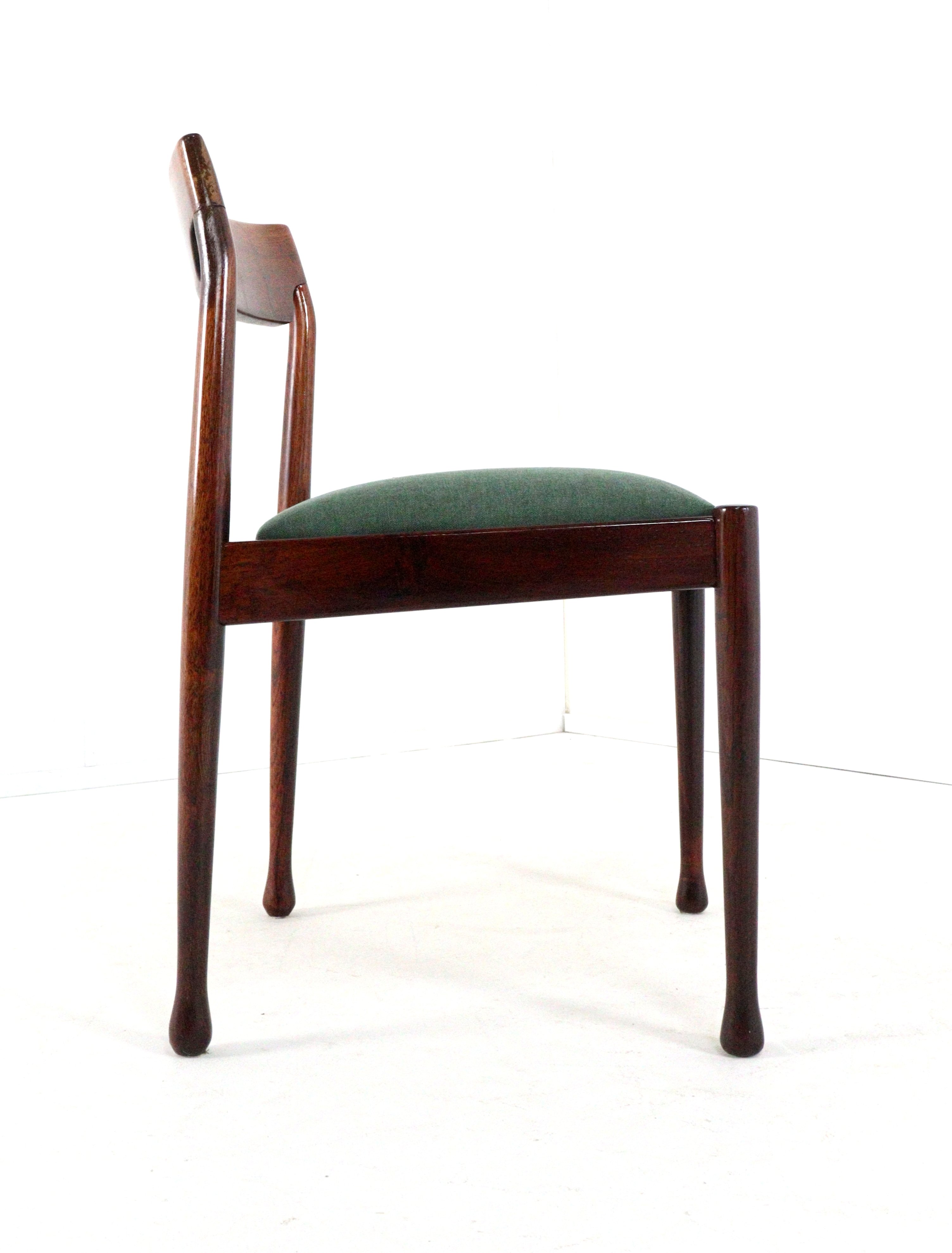 Set van 4 palissander eetkamerstoelen 'Havelte'