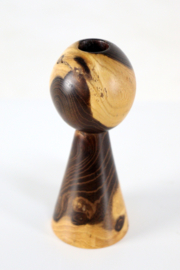 Houten kandelaar
