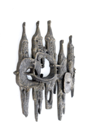 Brutalist wand sculptuur - Poortwachters