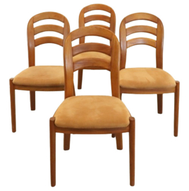 Set van 4 Glostrup eetkamerstoelen 'Gronsalen'