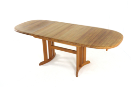 Deens design eiken ovalen 2x verlengbare eettafel 'Gludsted'
