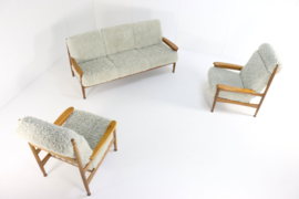 Set van bank + 2 fauteuils 'Sliedrecht'