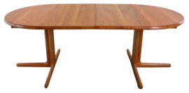 Deens design ronde 2x verlengbare eettafel 'Tingsryd'