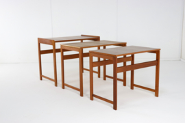 Set van 3 Deense nesting tables