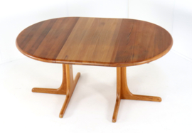 Ronde Deense 1x verlengbare eettafel 'Kalundborg'