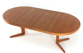 Ronde 2x verlengbare eettafel 'Blans'