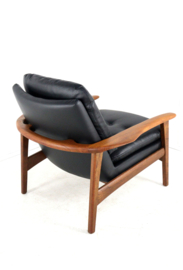 Fauteuil 'Bjorli' in leder | 2 stuks op voorraad