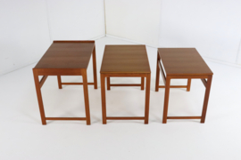 Set van 3 Deense nesting tables