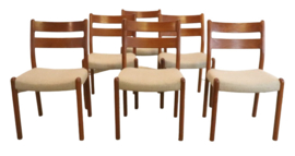 Set van 6 EMC mobler stoelen 'Lem'