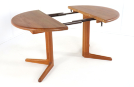Ronde 2x verlengbare eettafel 'Vorbasse'