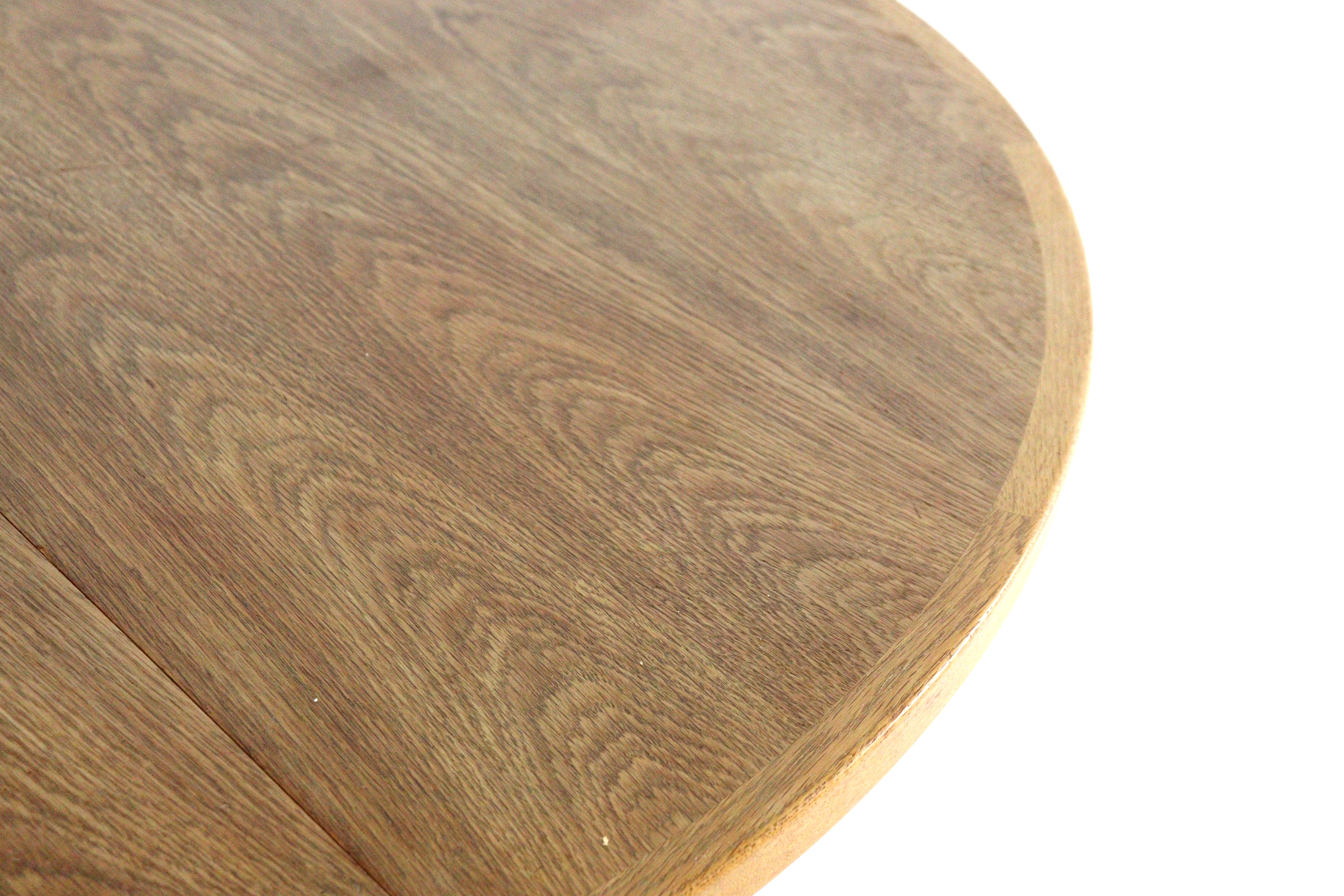 Bernhard Pedersen and Son eiken ronde 2x verlengbare eettafel 'Bogvad'