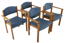 Set van 4 Deense eetkamerstoelen 'Exel'