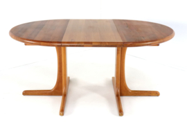Ronde Deense 1x verlengbare eettafel 'Kalundborg'