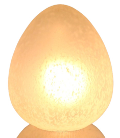 Glazen egg tafellamp