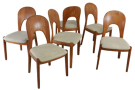 Set van 6 stoelen Niels Koefoed 'Morten' 'Knabstrobe'