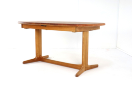 Deense ovalen 2x verlengbare eettafel 'Siem'