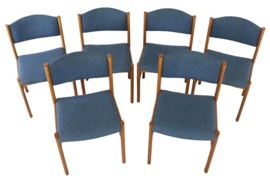 Set van 6 Deense eetkamerstoelen 'Joppe'