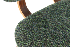 Set van 6 Nederlandse eetkamerstoelen 'Zegge'