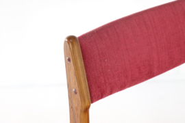 Set van 4 stoelen Erik Buch model 89 'Tjele'