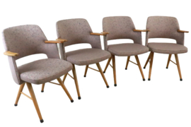 Set van 4 Pastoe eetkamerstoelen FT30 Cees Braakman 'Rekken'