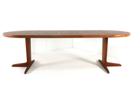 Ronde 3x verlengbare eettafel 'Hampen'