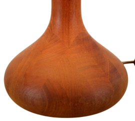 Teak houten tafellamp