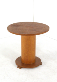 Art deco pedestel bijzettafel