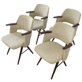 Set van 4 Pastoe eetkamerstoelen FT30 Cees Braakman 'Rotterdam'