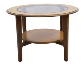 Ronde salontafel met glas "Bomby"