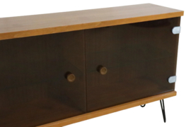 Sideboard met rookglazen deuren 'Putzlehen' | 120 cm