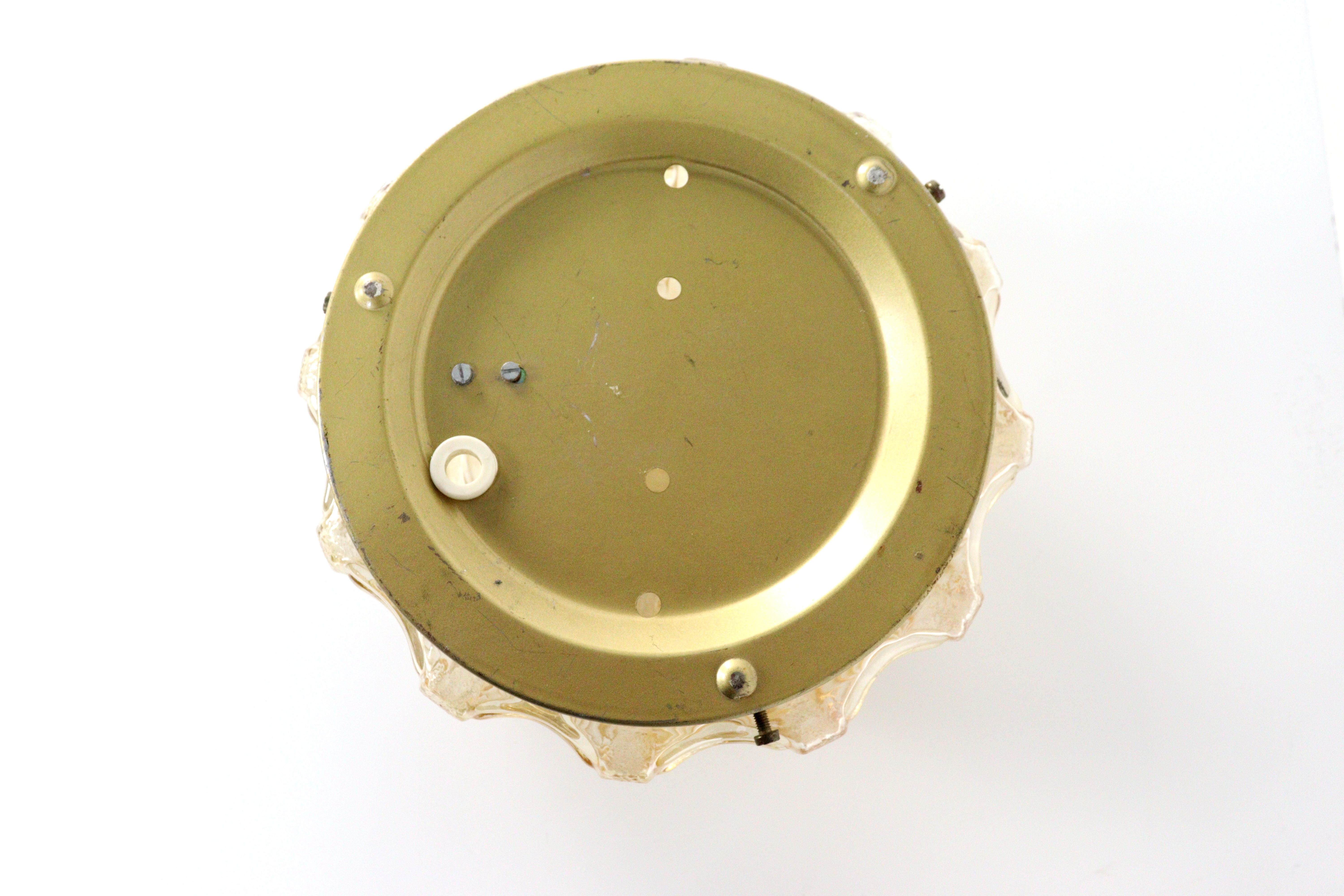 Amberkleurige plafonnière 'Jupiter'