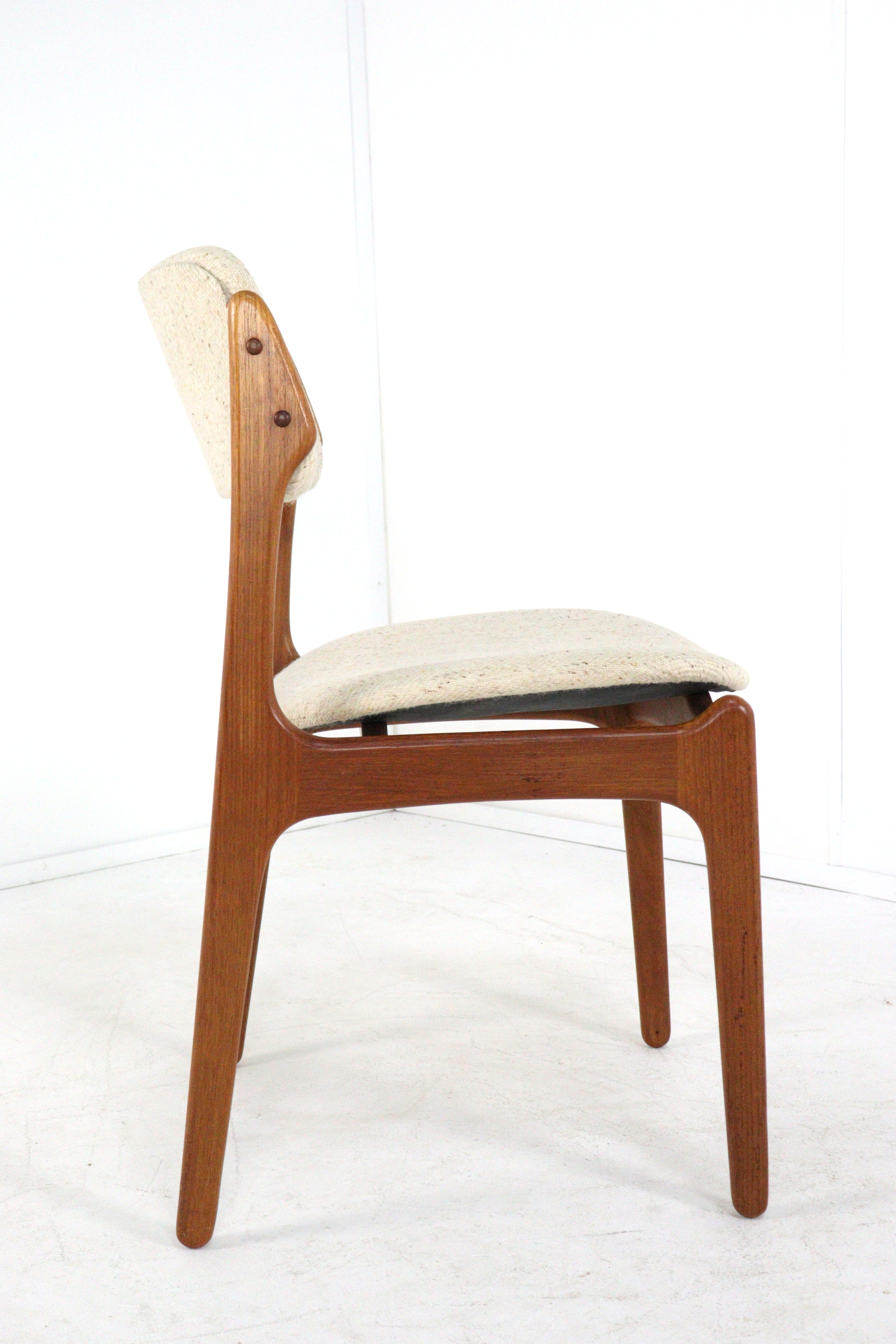 Set van 6 Erik Buch stoelen voor O.D. Møbler 'Bur'