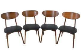Set van 4 AWA eetkamerstoelen 'Breedeveen'