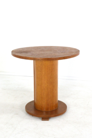 Art deco pedestel bijzettafel