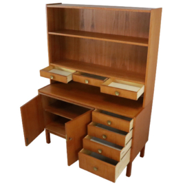 Boekenkast met uitschuifbaar werkblad 'Bjurliden'