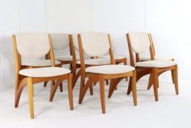 Set van 8 Deense stoelen 'Kettrup'