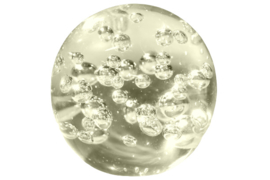 Glazen Presse Papier 'bubbel'