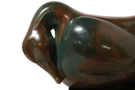 Bronzen sculpture eend 'Paor'