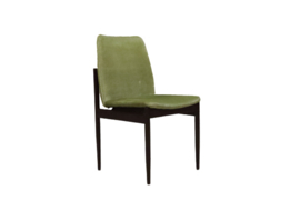 Set van 6 Thereca eetkamerstoelen groen velours