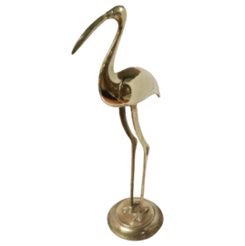 Grote messing flamingo